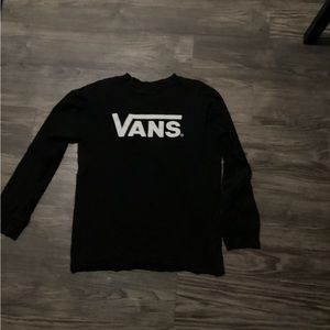 Black Vans long sleeve small and in great shape.